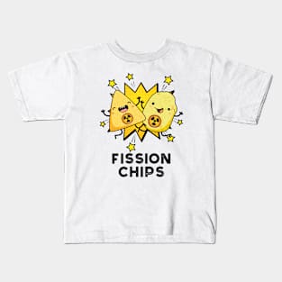 Fission Chips Funny Physics Food Pun Kids T-Shirt